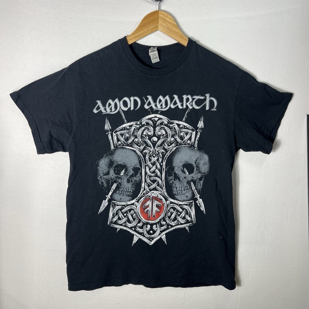 Amon Amarth 2023 Tour T Shirt Metal Band Tee Viking Skull Graphic M